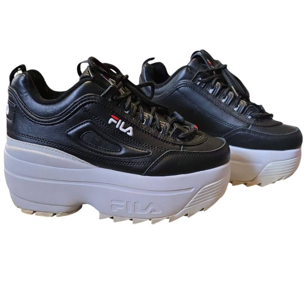 Fila Black Platform Sneakers